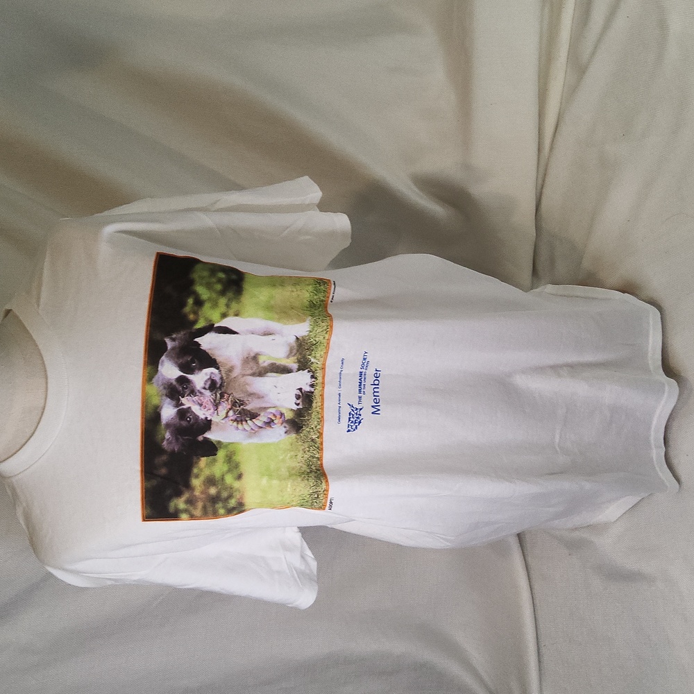 Humane society member adopt puppies rescue fur babies dog tshirt tee shirt top L